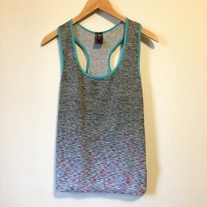 Kokkiri Multicolour Rainbow Sporty Racer Back Tank Top